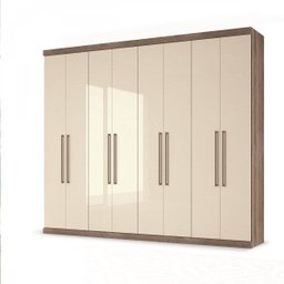 Guarda Roupa Casal 8 Portas 6 Gavetas 100% MDF Ele & Ela Santos Andirá - 3