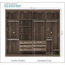 Ver imagem 4 de Guarda Roupa Casal 8 Portas 6 Gavetas 100% MDF Ele & Ela Santos Andirá
