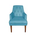Ver imagem 3 de Kit 4 Cadeiras Paris + 2 Paris Retro Suede Azul Turquesa Dominic Decor