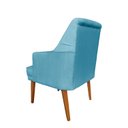 Ver imagem 4 de Kit 4 Cadeiras Paris + 2 Paris Retro Suede Azul Turquesa Dominic Decor