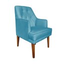 Ver imagem 2 de Kit 4 Cadeiras Paris + 2 Paris Retro Suede Azul Turquesa Dominic Decor