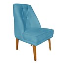 Ver imagem 7 de Kit 4 Cadeiras Paris + 2 Paris Retro Suede Azul Turquesa Dominic Decor