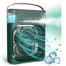 Top Mini Climatizador de Ar Umidificador Ventilador Refrigeração - Cor: Branco - Ótimo para Pequenos - 9