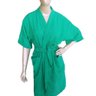 Roupão de Banho Adulto Atoalhado Algodão Manga 3/4 Bolso Verde Gg - 3