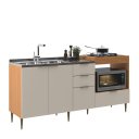 Ver imagem 4 de Cozinha Modulada 2 Peças com Espaço para Micro-ondas Forno e Cooktop Alícia Angelin Off White
