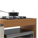 Ver imagem 5 de Cozinha Modulada 2 Peças com Espaço para Micro-ondas Forno e Cooktop Alícia Angelin Off White