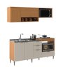 Cozinha Modulada 2 Peças com Espaço para Micro-ondas Forno e Cooktop Alícia Angelin Off White - 1