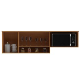 Cozinha Modulada 2 Peças com Espaço para Micro-ondas Forno e Cooktop Alícia Angelin Off White - 11