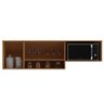 Cozinha Modulada 2 Peças com Espaço para Micro-ondas Forno e Cooktop Alícia Angelin Off White - 11