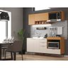 Cozinha Modulada 2 Peças com Espaço para Micro-ondas Forno e Cooktop Alícia Angelin Off White - 2