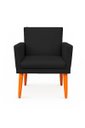 Ver imagem 4 de Kit 2 Poltrona Cadeira para Sala Confortável e Minimalista Paris em Suede