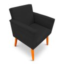 Ver imagem 6 de Kit 2 Poltrona Cadeira para Sala Confortável e Minimalista Paris em Suede