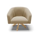 Ver imagem 3 de Cadeira Sala de Jantar Giratória Ma30 Kit 2 Stella Suede D03 - D'Rossi Cor Marrom Rato