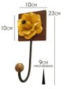 Ver imagem 2 de Cabide de Ferro Artesanal com Flores Rusticas para Parede com Ganchos Libertas Rosas Artesanato Cabi