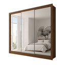 Ver imagem 3 de Guarda-roupa Casal Giulia 3 Portas 3 Gavetas com Espelho - Panorama Móveis