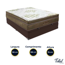 Ver imagem 3 de Cama Box Baú Casal Marrom e Colchão Gold Ultragel Molas Ensacadas Ortobom