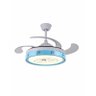 Ventilador de Teto Retrátil Infantil Led Bluetooth Gato - 1