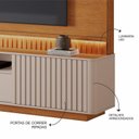 Ver imagem 6 de Estante Ripado para TV até 85 Polegadas MDF 210CMX203CM Detalhes Curvos e Rip
