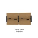 Ver mais imagens de Plataforma de Trabalho 4 Lugares Aço Corporativa Light 240x120cm Marrom/Samba/Preto