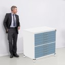 Ver imagem 6 de Mapoteca 10 Gavetas 120,4cm X 122,3cm Aço