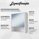 Ver imagem 3 de Armário para Banheiro 1 Porta com Espelho B85 Branco Novam