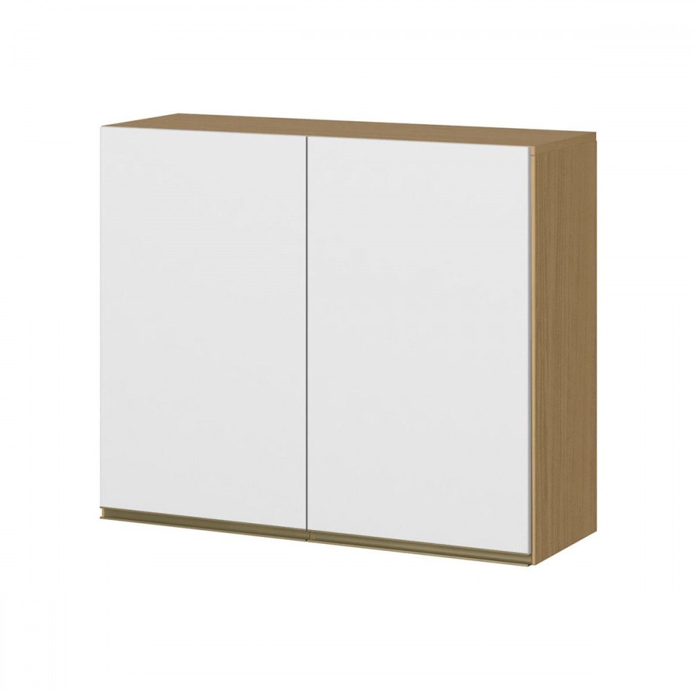 Armário Aéreo Cozinha Clara Plus 2 Portas Atacama/branco