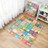 Kit Tapete Infantil 4 Placas Eva Tatame Didatico Grande Alfabeto Colorido Bebe Educativo Montavel 60 - 3