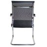 Kit 4 Cadeiras Interlocutor Mesh Fixa Preta W-122 - 7