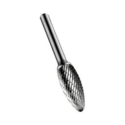 Lima Rotativa Metal Duro Labareda Formato H 12,7mm P/ Preparação de Solda em Aço Inoxidável, - 1