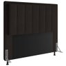 Cabeceira Cama Box Queen Veneza 160 Cm Suede MV Estofados Marrom - 1