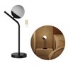Abajur Luminaria de Mesa Inclinado Globo Vidro 12cm Lâmpada Branco Quente Decoração Casa Sala Quarto - 3