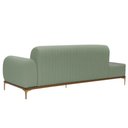 Ver imagem 5 de Sofá Molino 3 Lugares 210cm C/mesa Auxiliar Direito Pés Ouro.f Bouclé Verde Claro - Nexta Casa