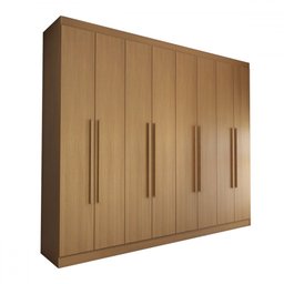 Guarda-roupa Casal Ela e Ele 8 Portas 8 Prateleiras Cinamomo - Panorama Móveis - 3