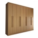 Ver imagem 3 de Guarda-roupa Casal Ela e Ele 8 Portas 8 Prateleiras - Panorama Móveis