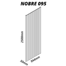 Painel Ripado em Placa 250x95cm (2,38m²) MDF Gelius Móveis - 4