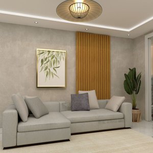 Painel Ripado em Placa 250x95cm (2,38m²) MDF Gelius Móveis