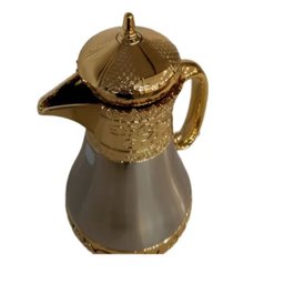Garrafa Termica Luxo P/ Mesa 1l Café e Chá Prata/dourado - 3