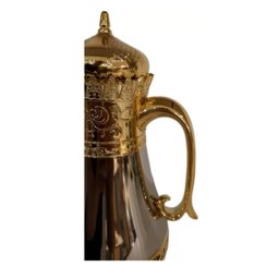 Garrafa Termica Luxo P/ Mesa 1l Café e Chá Prata/dourado - 7