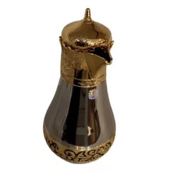 Garrafa Termica Luxo P/ Mesa 1l Café e Chá Prata/dourado - 6