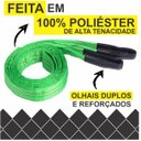 Ver imagem 5 de Cinta para Elevação de Carga 2 Ton X 1 Mts Fator Segurança 7:1 - 60mm Verde Normatizada Nbr