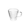 Xícara Café Caneca Copo De Vidro Boro Duplo 100Ml - 2Pçs - 3