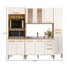 Cozinha Modulada Intenza Lidia 4 Peças Freijó/off White Cristal - Nicioli - 4