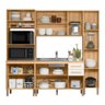 Cozinha Modulada Intenza Lidia 4 Peças Freijó/off White Cristal - Nicioli - 3