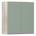 Ver imagem 1 de Armário Luciane 70cm 2 Portas Lis Legno Crema C/Verde Jade