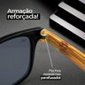 Óculos Sol Casual Verão Proteção Uv Masculino Praia + Case Vintage Acetato Estiloso Preto - 6