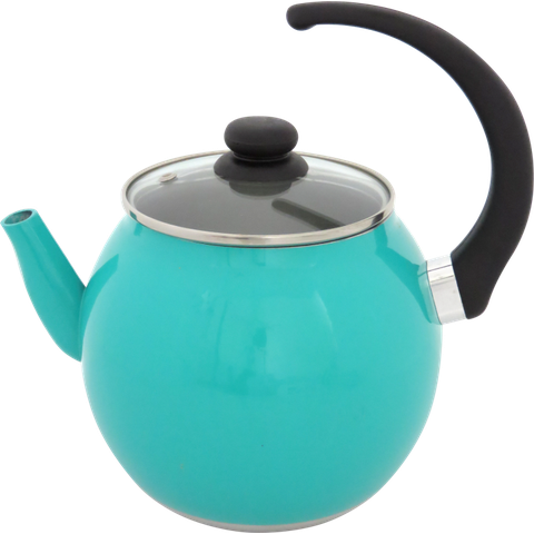 Chaleira Bola Premium Verde Esmeralda 3 L Tampa De Vidro