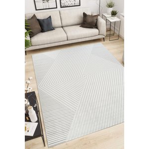 Tapete Sala 150x200 Chevron Bege 419