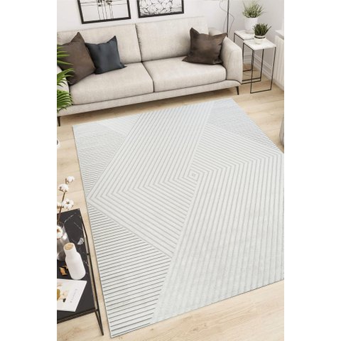 Tapete Sala 150x200 Chevron Bege 419