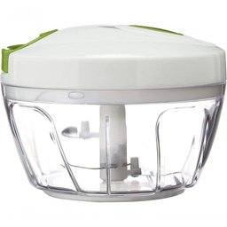 Mini Processador Branco Manual de Alimentos e Triturador P - 1