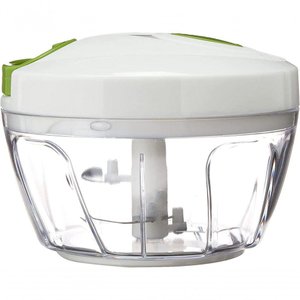 Mini Processador Branco Manual de Alimentos e Triturador P